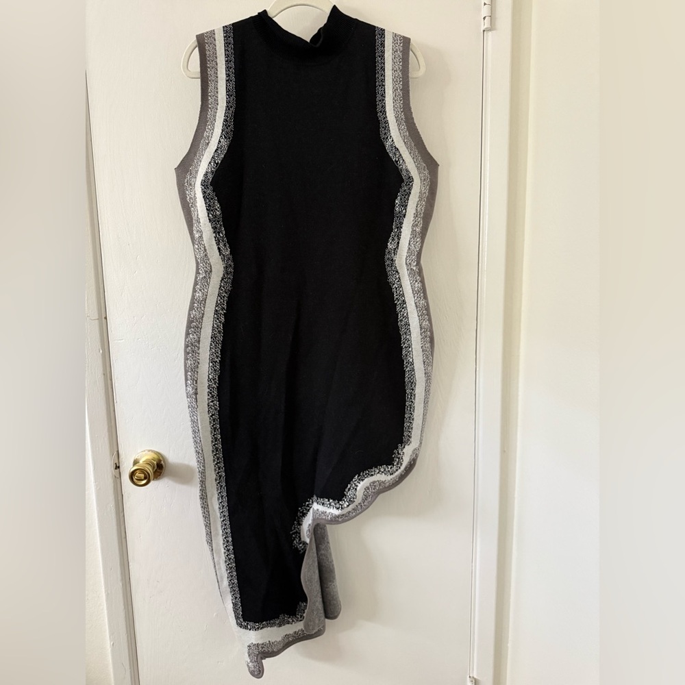 Fashion Nova Charcoal Sweater Dress